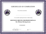Online Training Certificate of Completion